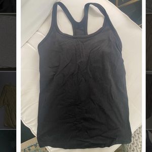 Black lululemon racer back top